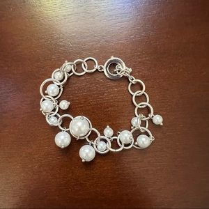 Silver Pearl Bracelet